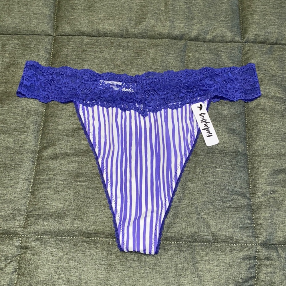 Lace Trim Thong